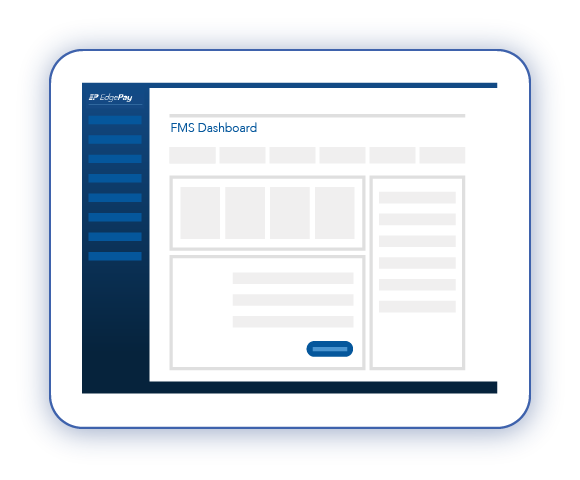 Stylized illustration of EdgePay FMS Dashboard